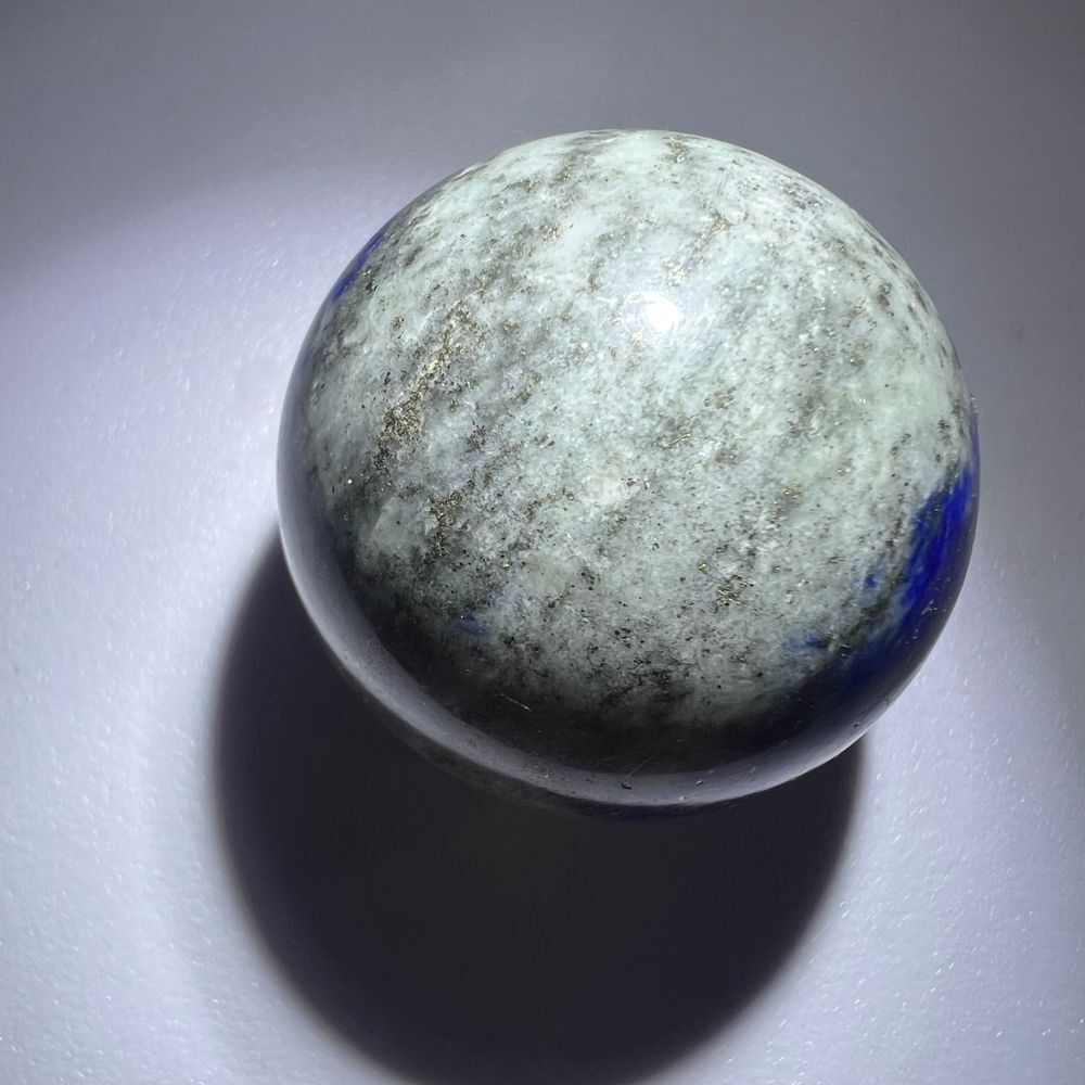 Lapis Lazuli Meditation Sphere UV Reactive