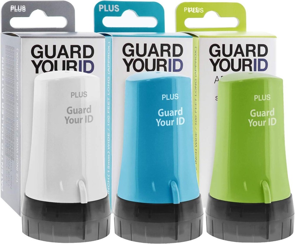 3packs Advanced Roller for Identity Theft Protection Confidential Security Stamp