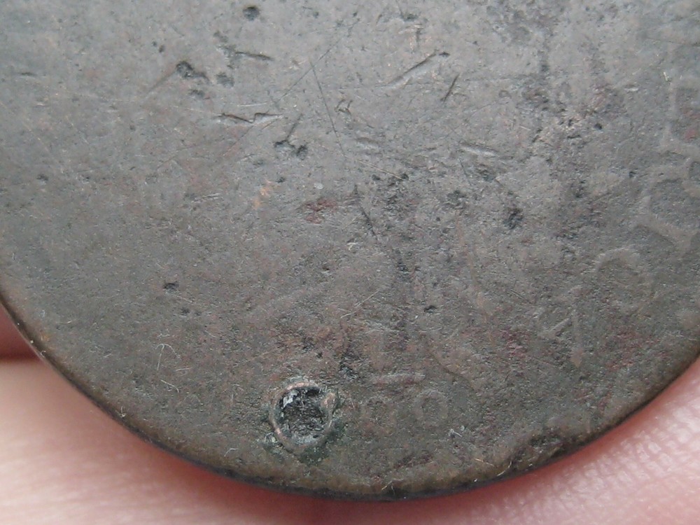 1796 Draped Bust Large Cent Penny- About Good Details