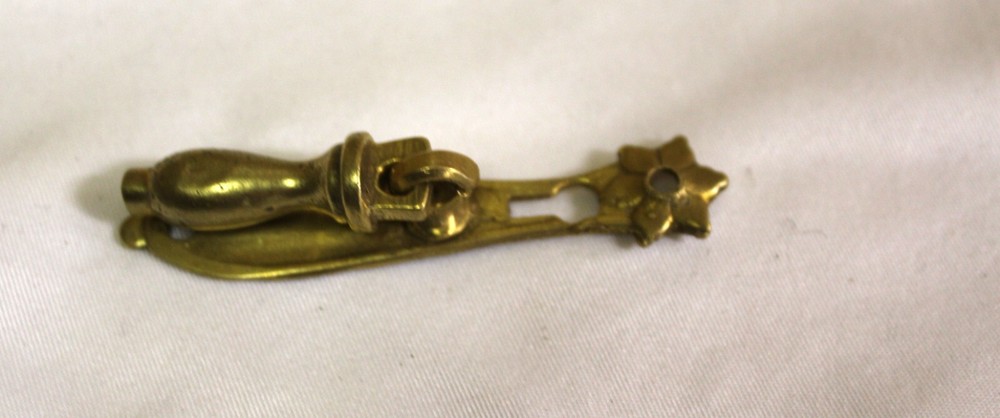 Solid Brass Key Hole and Pulls . Small Cabinets , Box,s , Set of 7 here