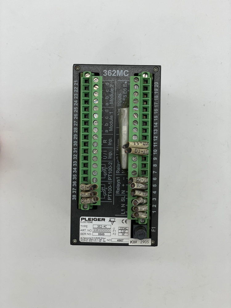 Pleiger Elektronik 9362000000 362-MC Multi-Function Controller (Not Tested)