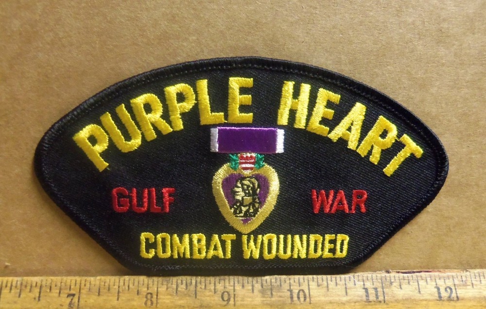 Purple Heart - Gulf War - Combat Wounded Embroidered Patch