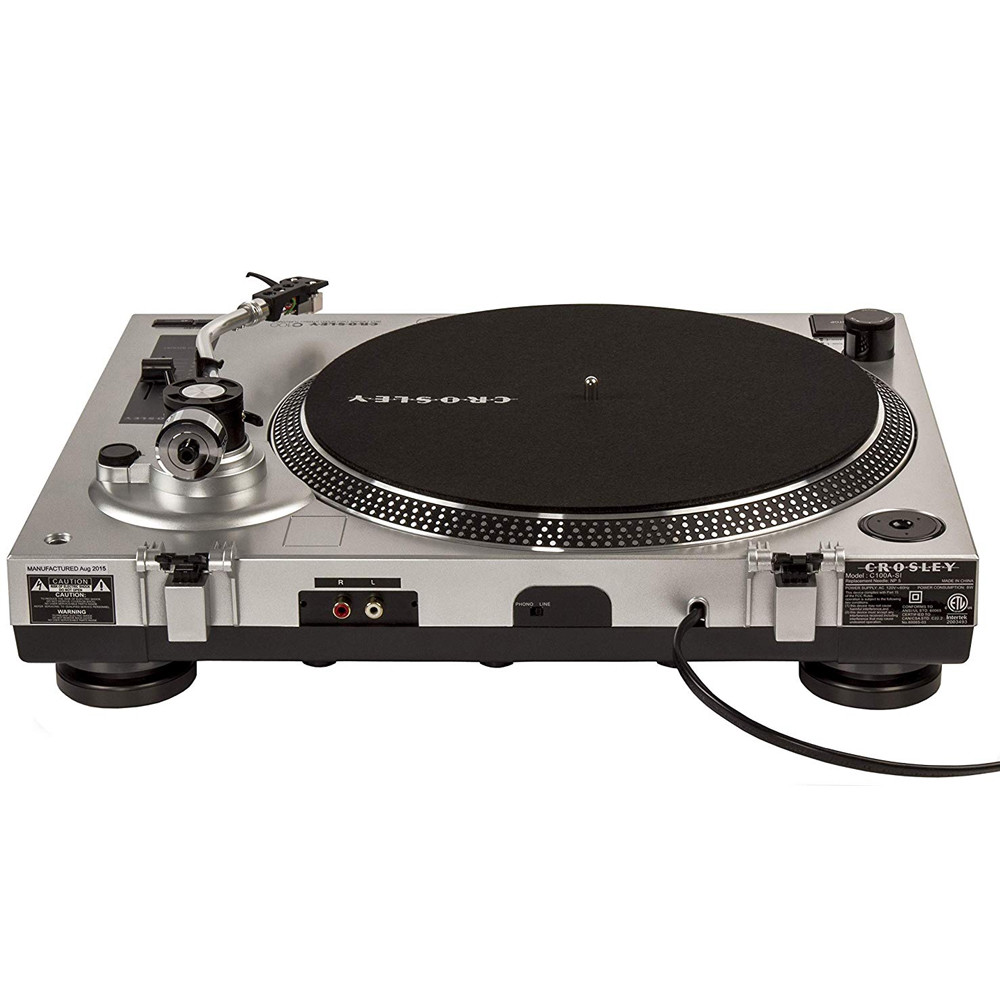 Crosley C100-SI 2-Speed Pro Series Turntable Record Player w/ S-Shape Tone Arm