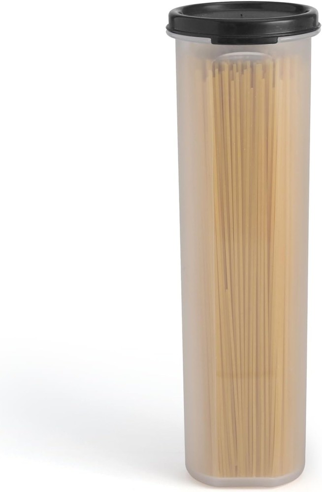 Tall Clear Spaghetti Pasta Container Storage W/ Lid.Multi-Purpose Kitchen Pantry