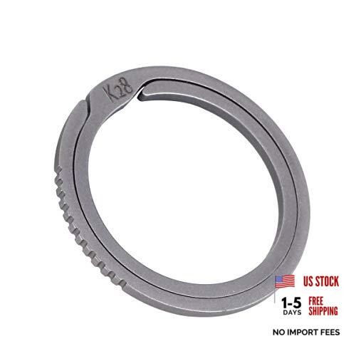 Titanium Quick Release Side Pushing Key Rings Gear Creative Classic Keyring