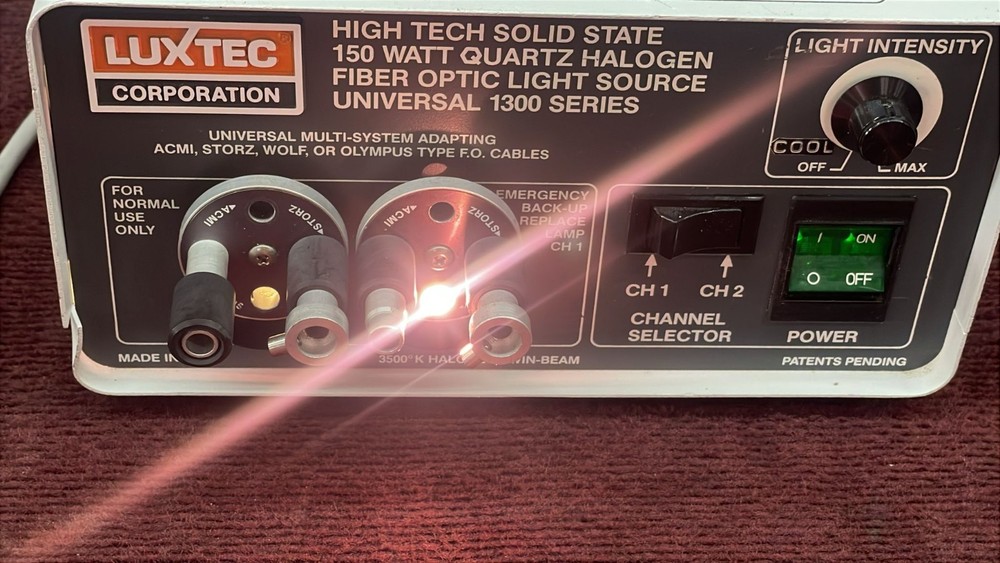 Luxtec Universal 1300 Series 150W Halogen Fiber Optic Light Source