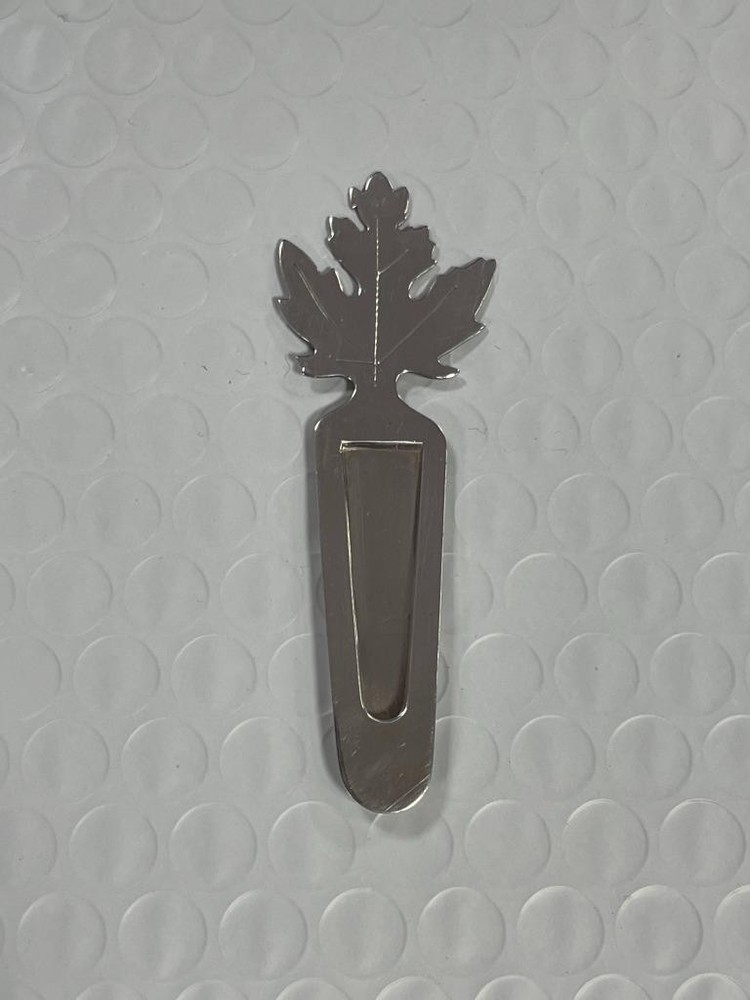 TIFFANY & CO. STERLING SILVER MAPLE LEAF BOOKMARK- USED.