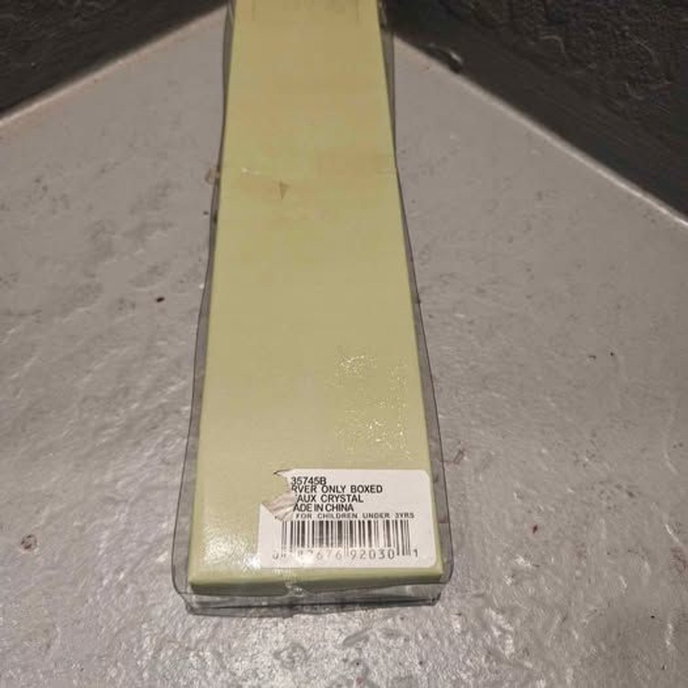 Crystal Handled Silver Plated Cake Server 10" with Original Box