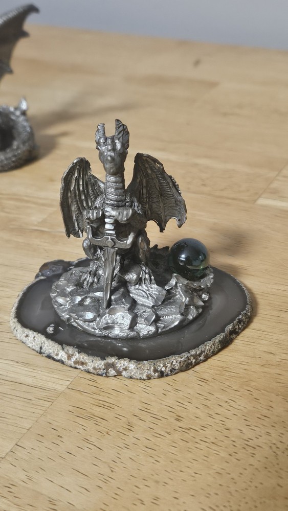 Vintage 3pic Dragons Statue