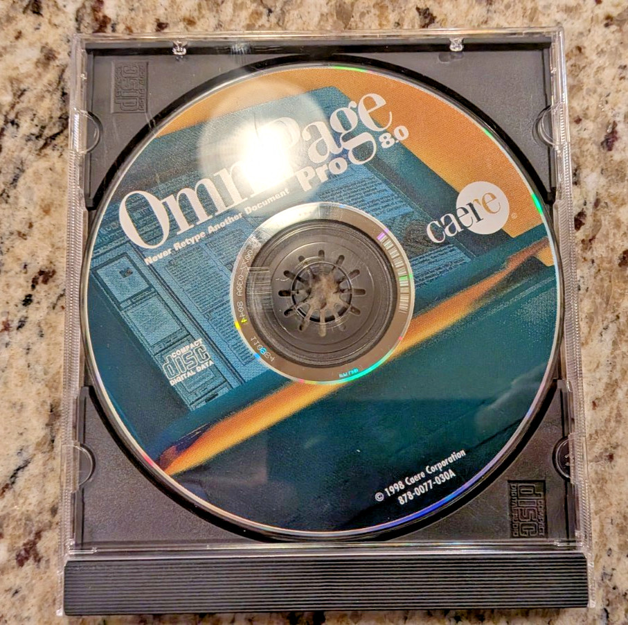OmniPage Pro 8.0 CD-ROM
