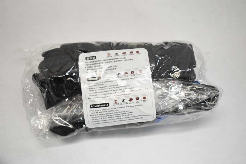 NEPPT Bed Ladder Assist Pull Up Lift Strap Black Polyester Mobility Aid