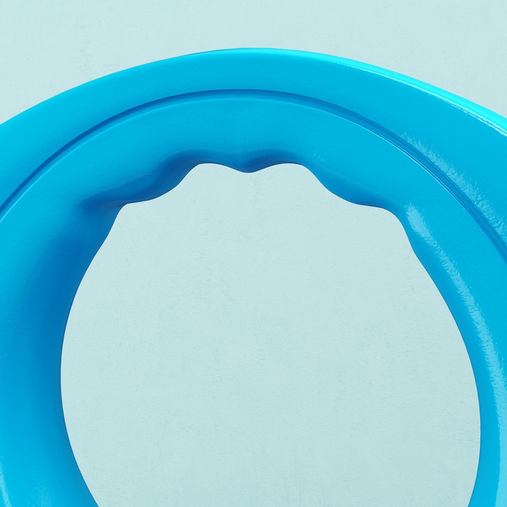 13lbs Kettlebell with Wide Handle, Light Blue