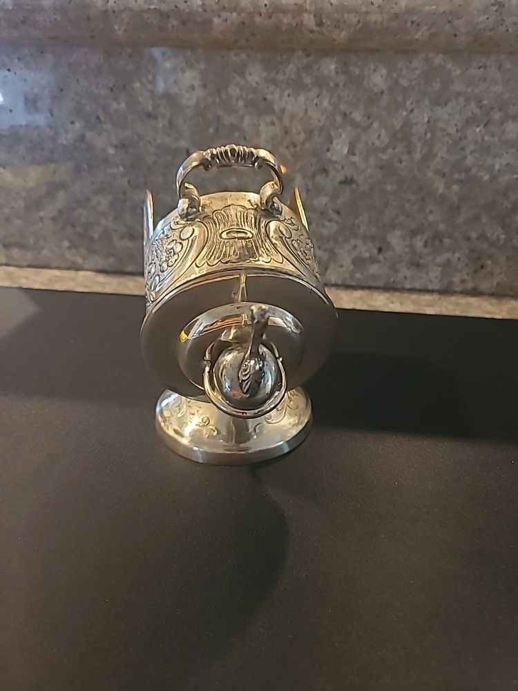 Silver-Plated Rainard Sugar Scuttle w/ Matching Scoop