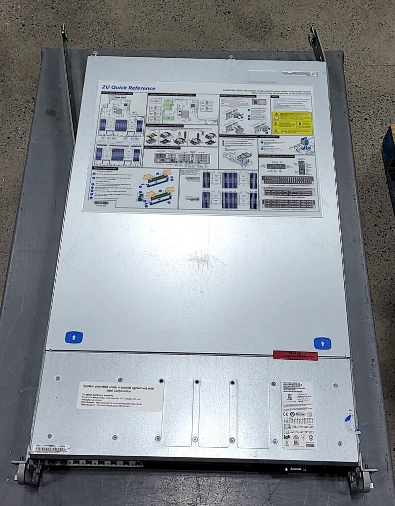 INTEL Rr2000 8x2.5" 2U Rackmount Server Chassis SEE NOTES