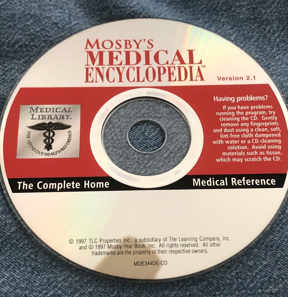 Mosby's Medical Encyclopedia Version 2.1 CD MINT
