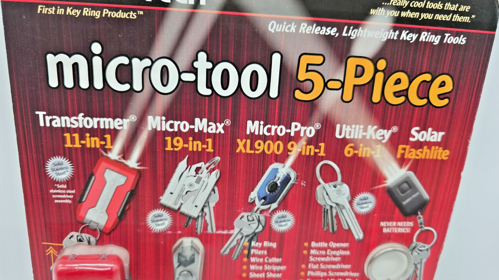 SWISS TECH Micro-Tool 5 Piece Set New-Sealed Key Ring Tool Set