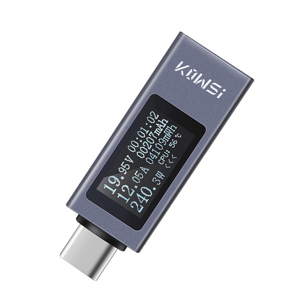 Type-C Multifunction Digital Display Ammeter Power Meter DC 4-30V 18880
