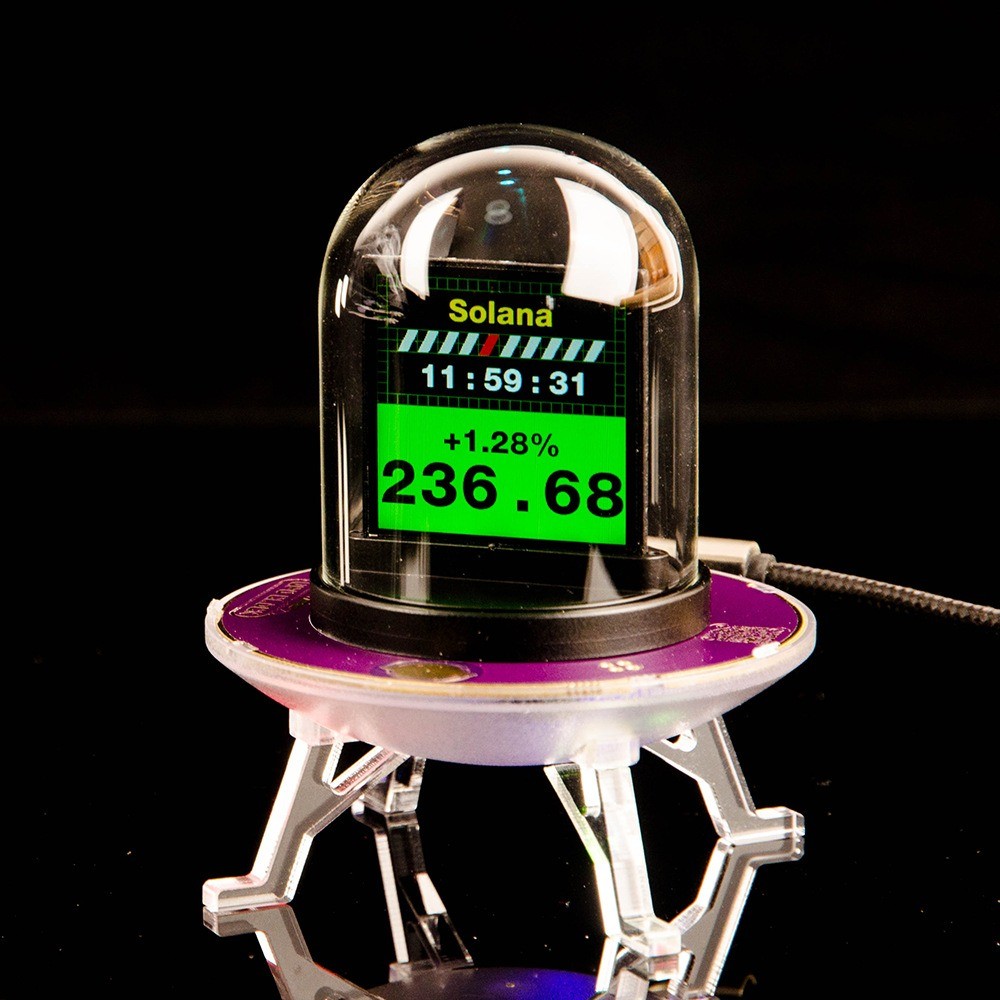 UFO-CLOCK Creative Weather Bitcoin Stock Exchange Rate Clock Multifunctional