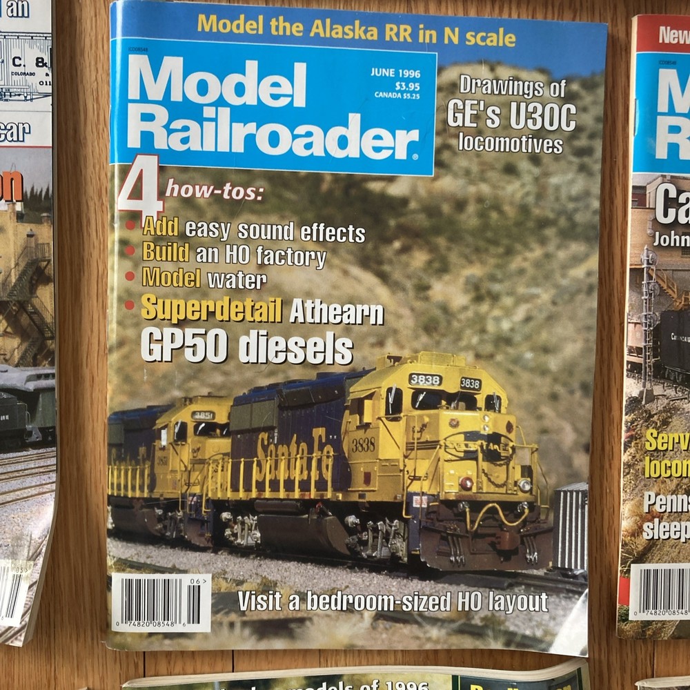 Model Railroader Magazine 1996 - 12 Issues