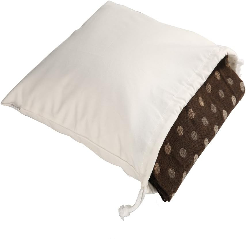 100% Cotton Canvas Travel Laundry Bag, 2-Pack