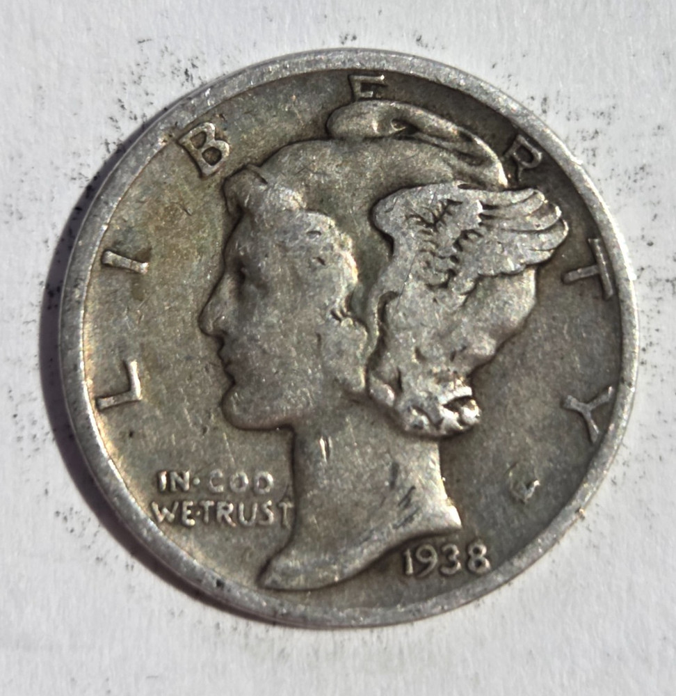 1938 S Mercury Dime