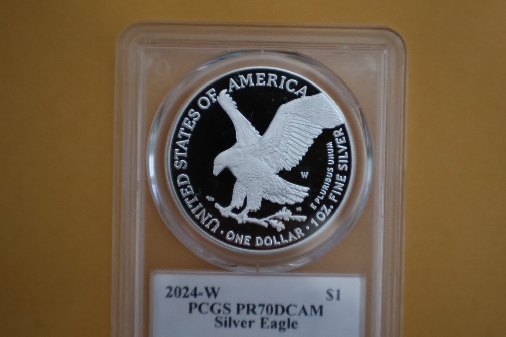 2024-W proof AMERICAN SILVER EAGLE PCGS PR70 DCAM ULTRA