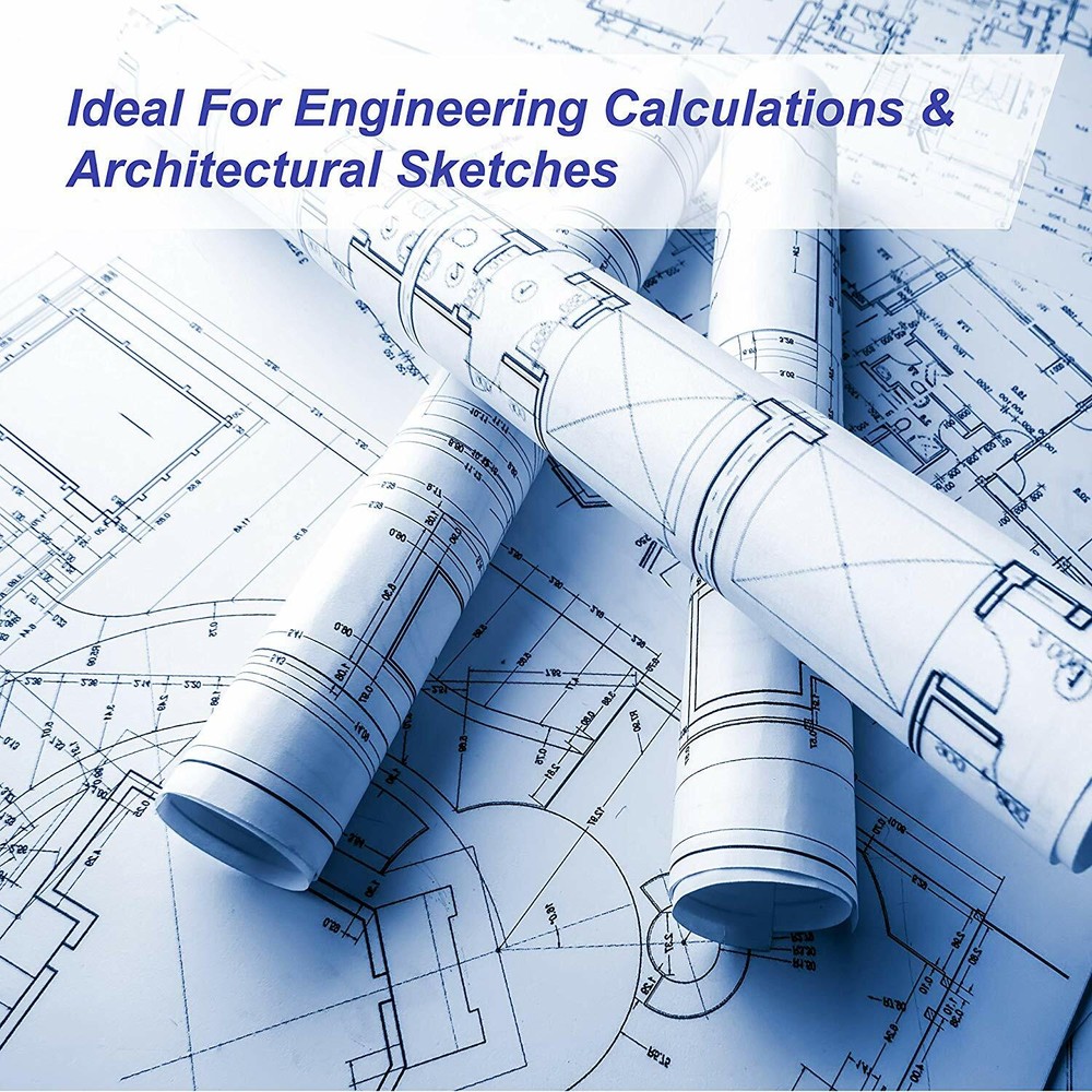 (8) 17" x 150' 20#, 92 Bright, 2" Core CAD Engineering Inkjet Bond Plotter Rolls