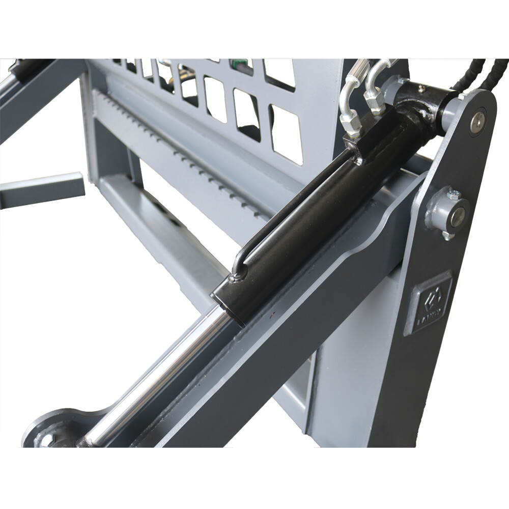 Landy Attachments Skid Steer Two-Cylinder Pipe & Pole Pallet Fork Grapple