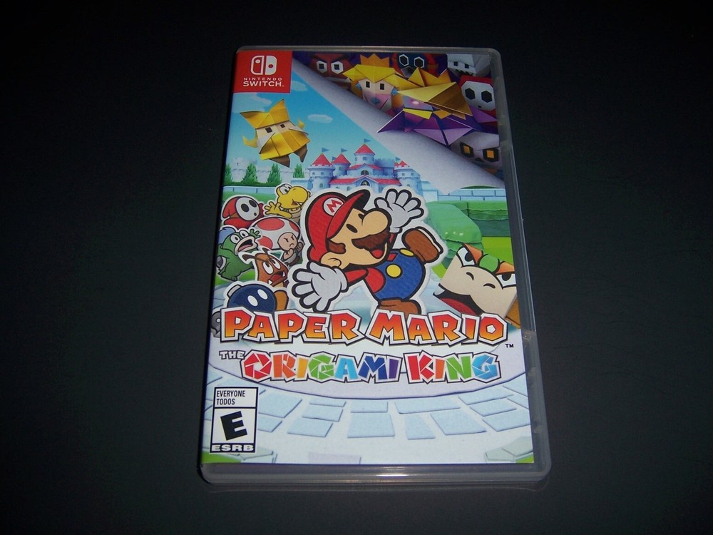 Authentic Replacement Case ONLY PAPER MARIO ORIGAMI KING - Nintendo Switch Box