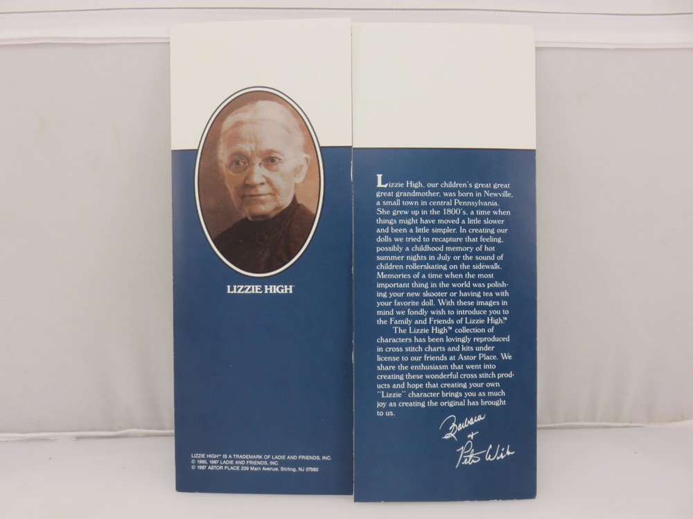 Lizzie High CHRISTOPHER HIGH Cross Stitch Pattern Chart Leaflet NEW