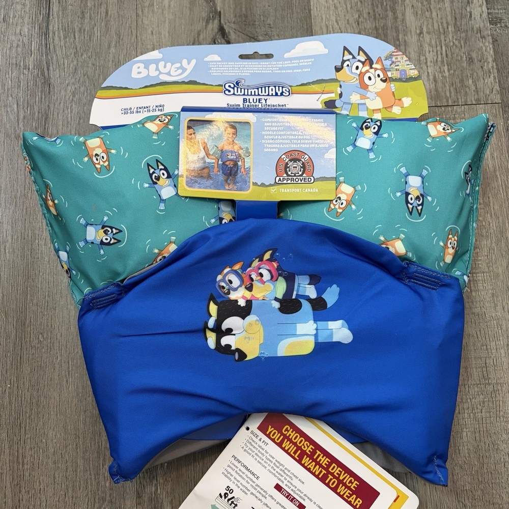 Bluey Puddle Jumper / Life Jacket Swimways Floatie Pool