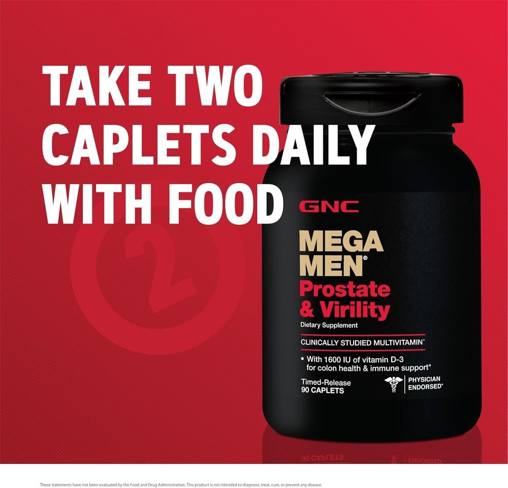 GNC Mega Men Prostate and Virility Support 90 caplets