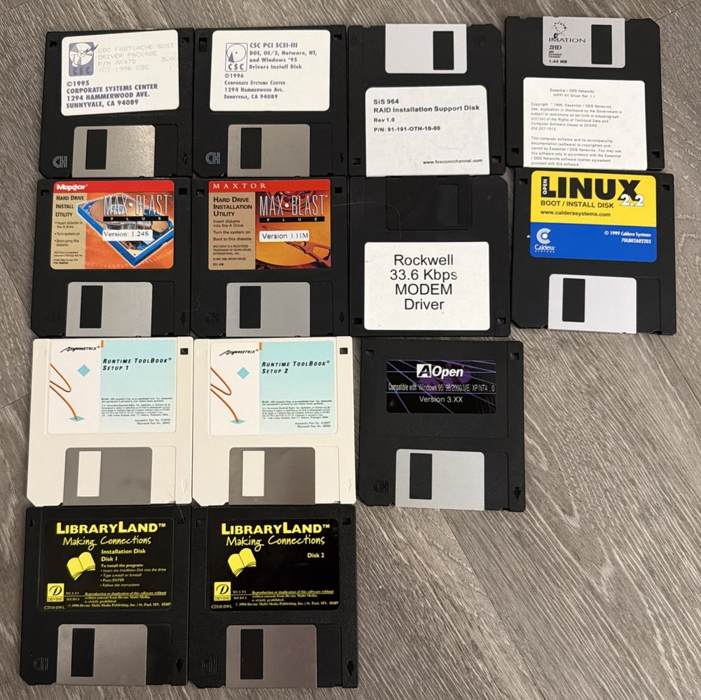 Vintage Software Drivers CSC FastCache SCSI Linux Asymetrix Maxtor AOPEN RAID