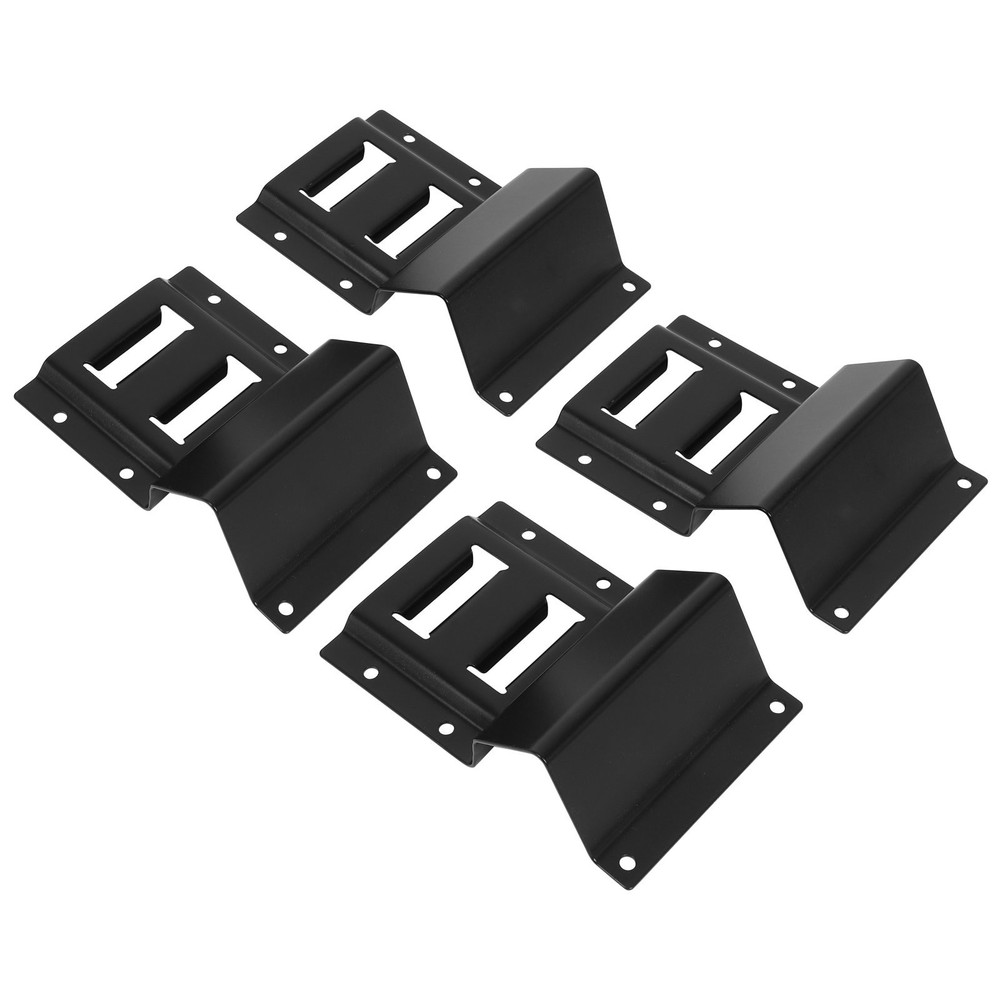 4pcs E-Track Wheel Chocks & 2pcs 2"x8"E-Track Straps 1500 lbs E-track system