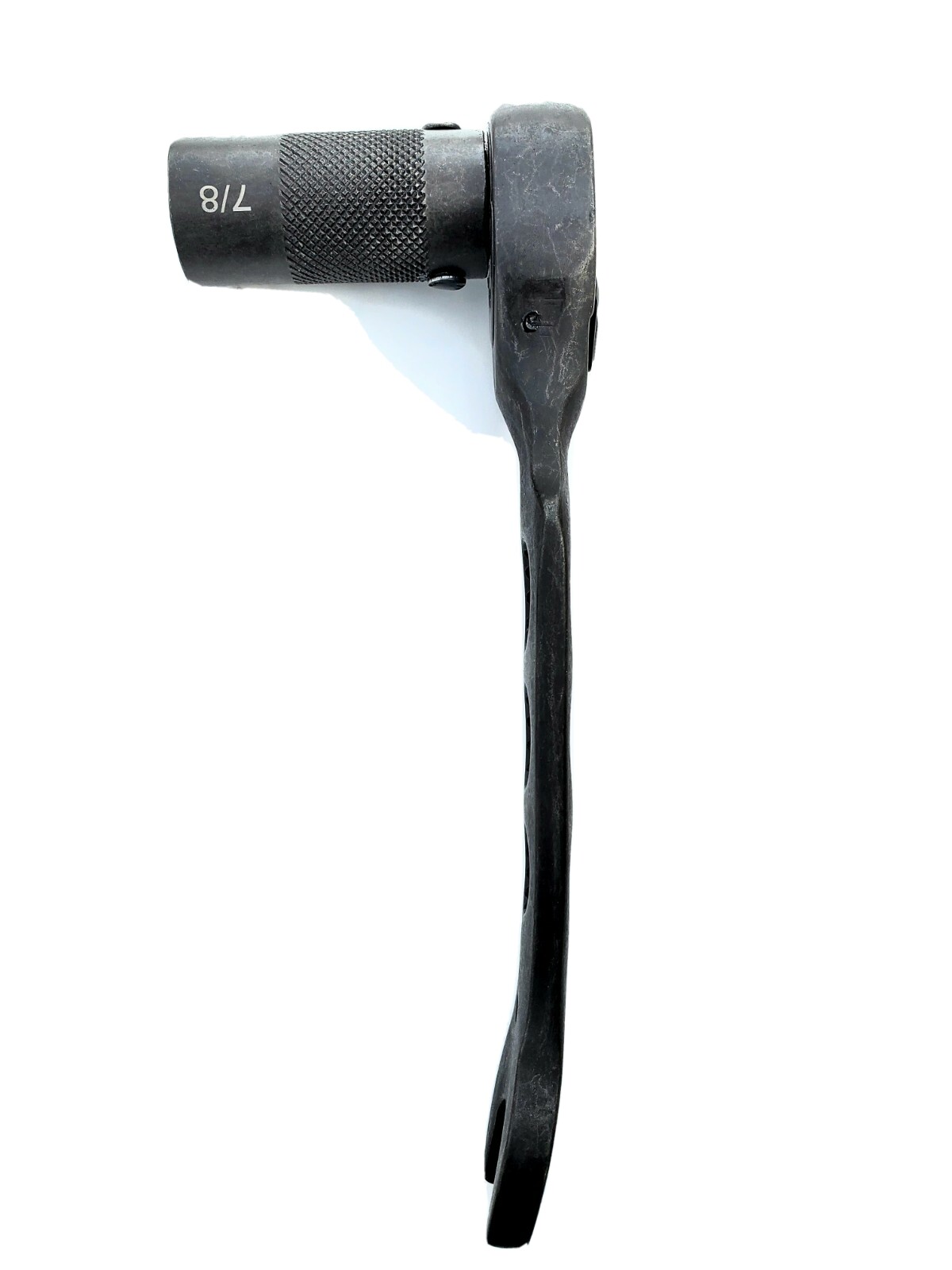 Scaffold ratchet, 1/2 drive, 7/8 socket, 7/8 open wrench.