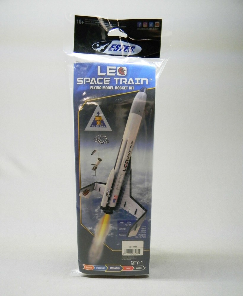 ESTES LEO SPACE TRAIN FLYING MODEL ROCKET KIT skill advanced EST7285 7285 NEW