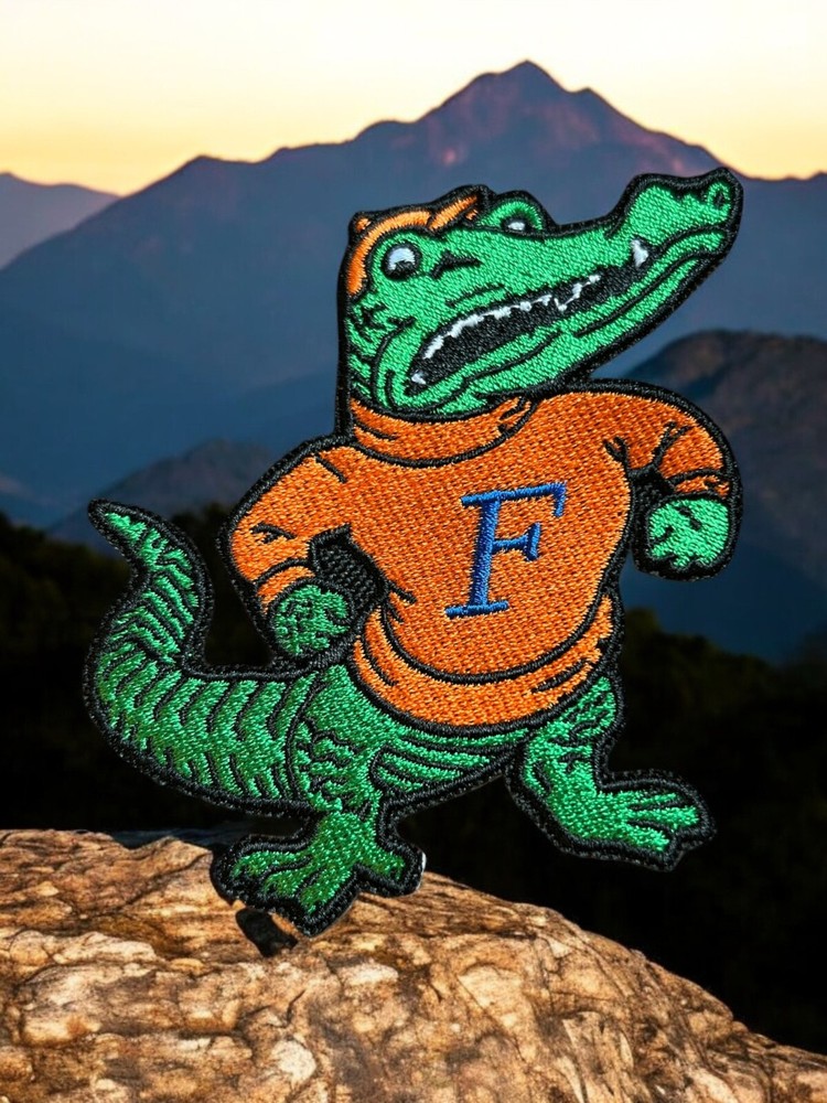Florida Gator Embroidery Patch 3.77" X 3.77