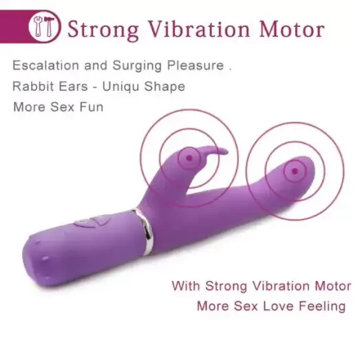 Fantasy Bliss Powerful Waterproof 10 Function Dual Stimulate Massager (Purple)