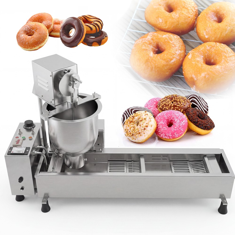Electric Single Row Automatic Donut Maker Circle Donut Fryer Maker Machine