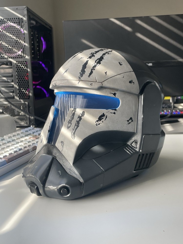 3d Printed Light Up Scorch Republic Commando Helmet