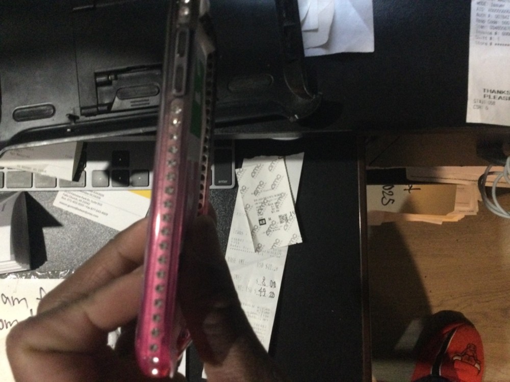 Bedazzled liquid ipod touch cover