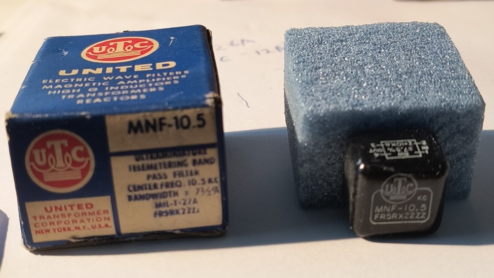 Vintage UTC audio TRANSFORMER MNF-10.5