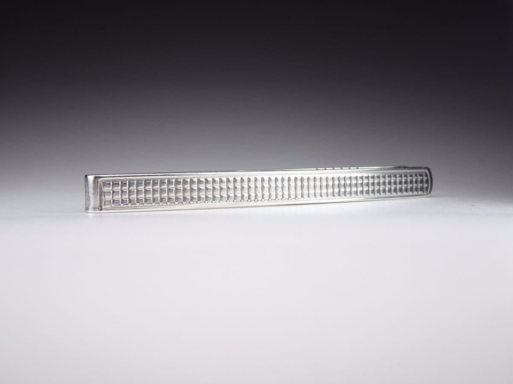 Dunhill Block Check Silver Tie Pin