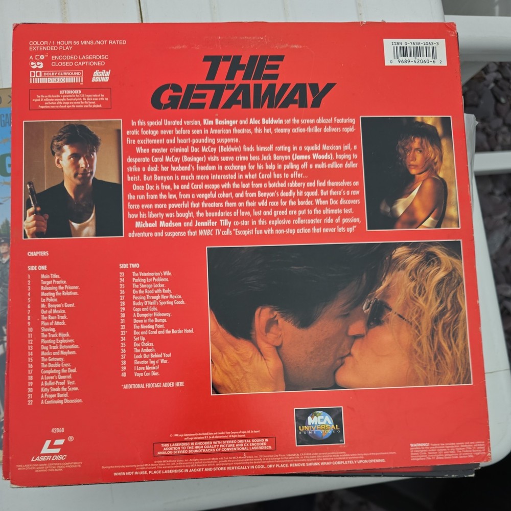 The Getaway Laserdisc