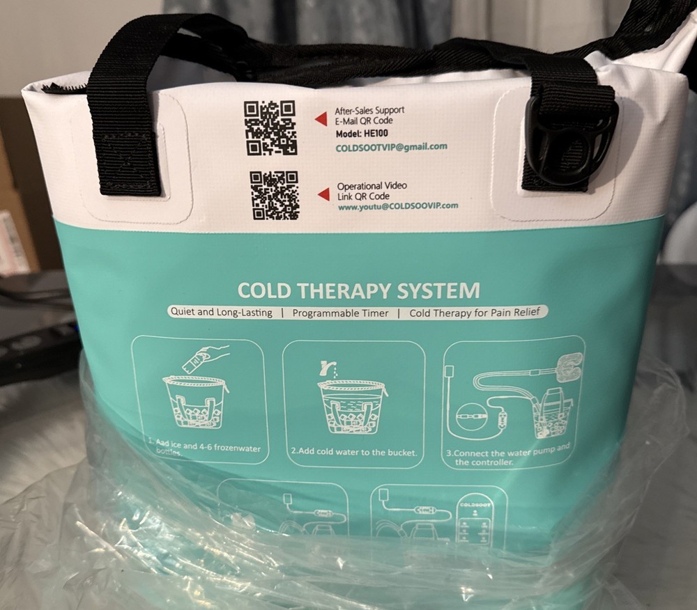 Cold Therapy Machine w/Timer, Compact and Portable Ice Machine for Knee After Su