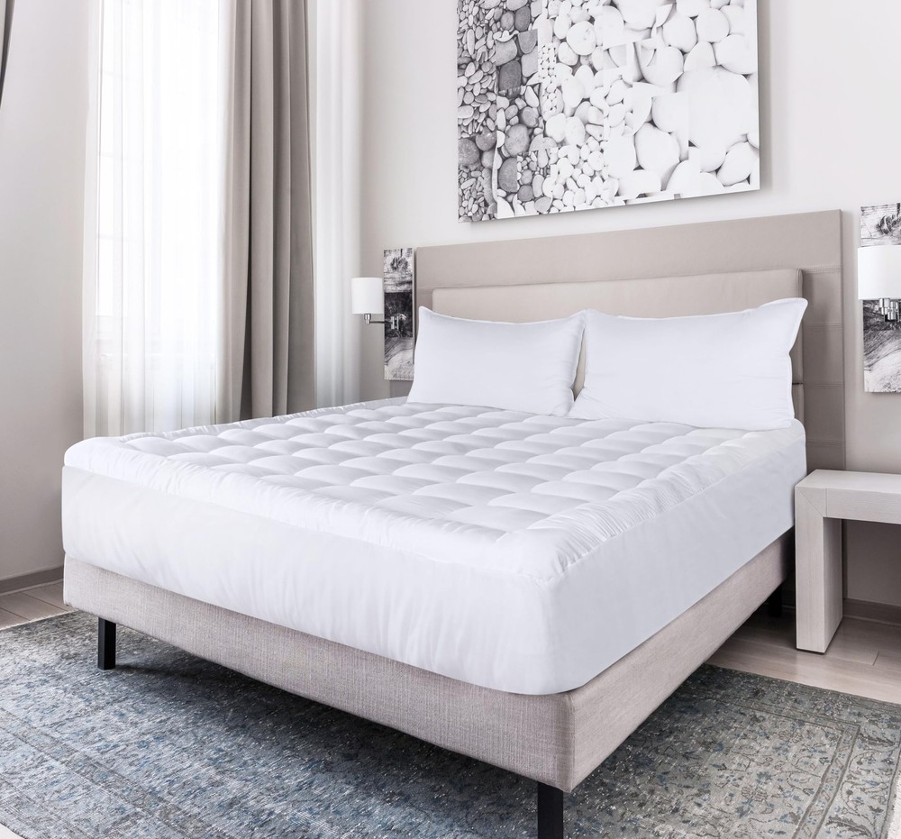 Utopia Bedding Full Mattress Pad, Quilted Fitted Premium Full, White