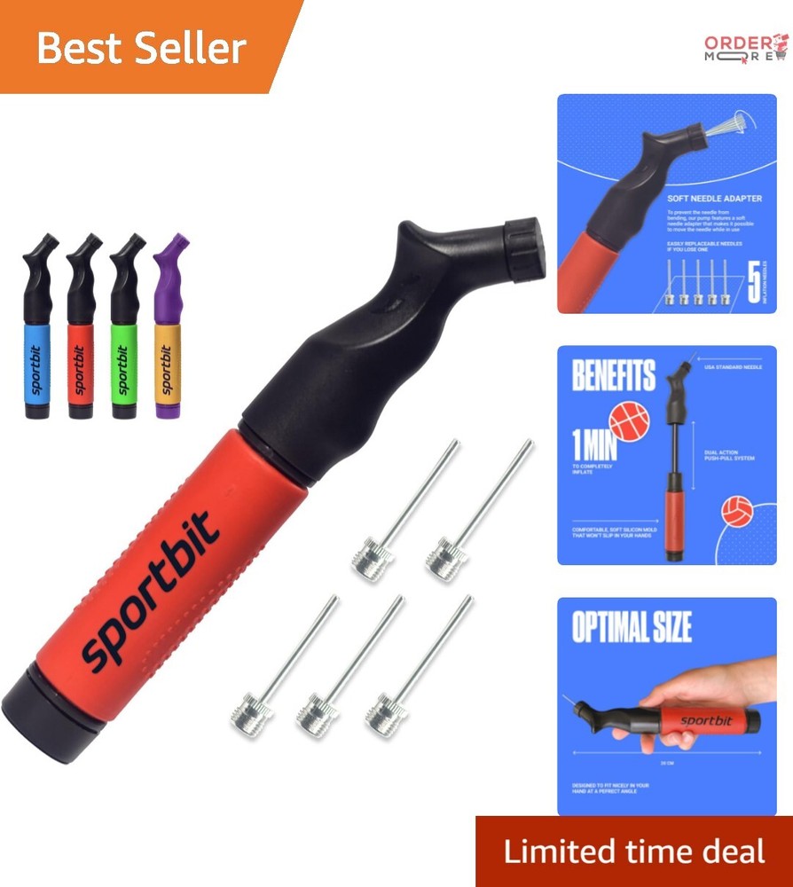 Push & Pull Air Pump for Sports Balls - Compact, Lightweight & Ergonomic