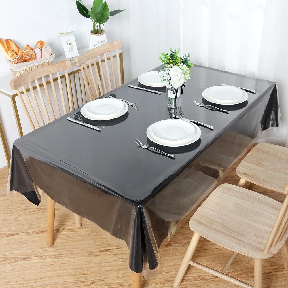 Mantel De Plastico De Multiples Tamanos 54x78" Protector Transparente Plegable