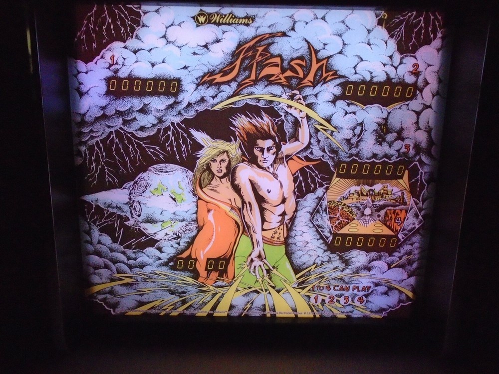 Williams Flash Pinball Head LED Display light box