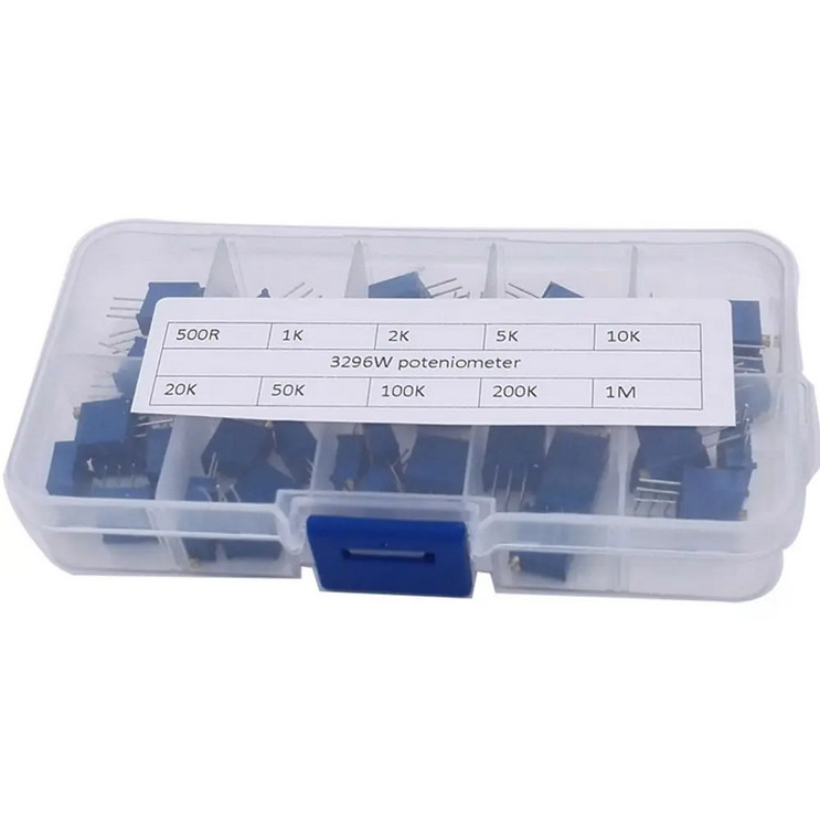 3296W Multi-turn trimmer potentiometer 3296 Variable Resistor Kits 10 Values